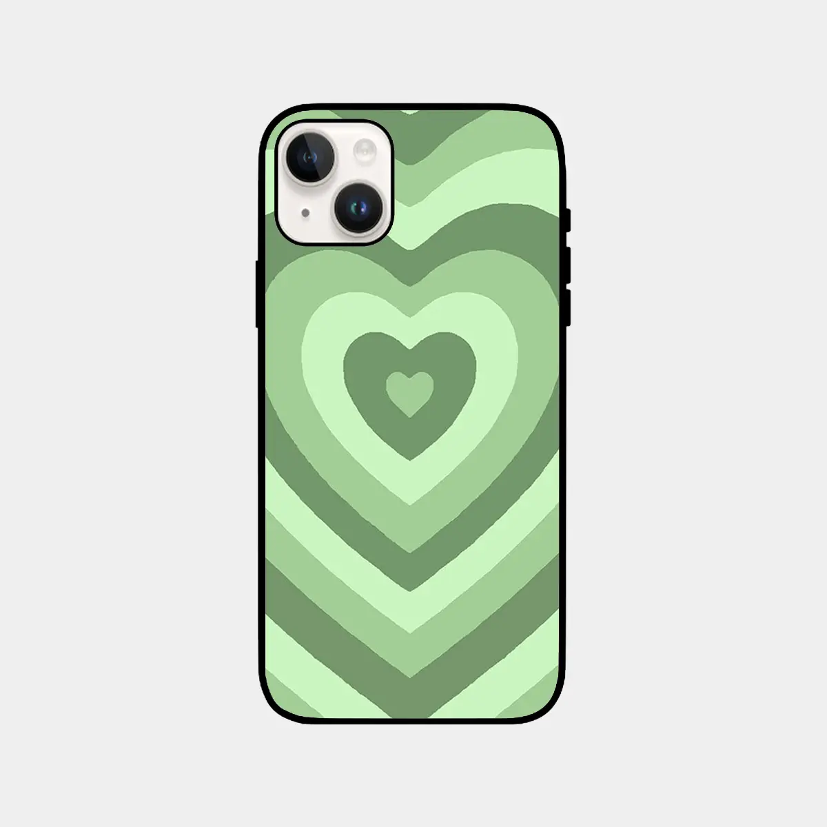 Retro Green Heart Phone Cover