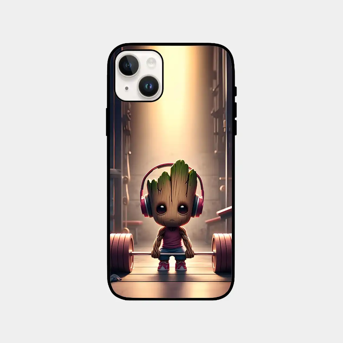 Baby Groot Working Out Phone Cover