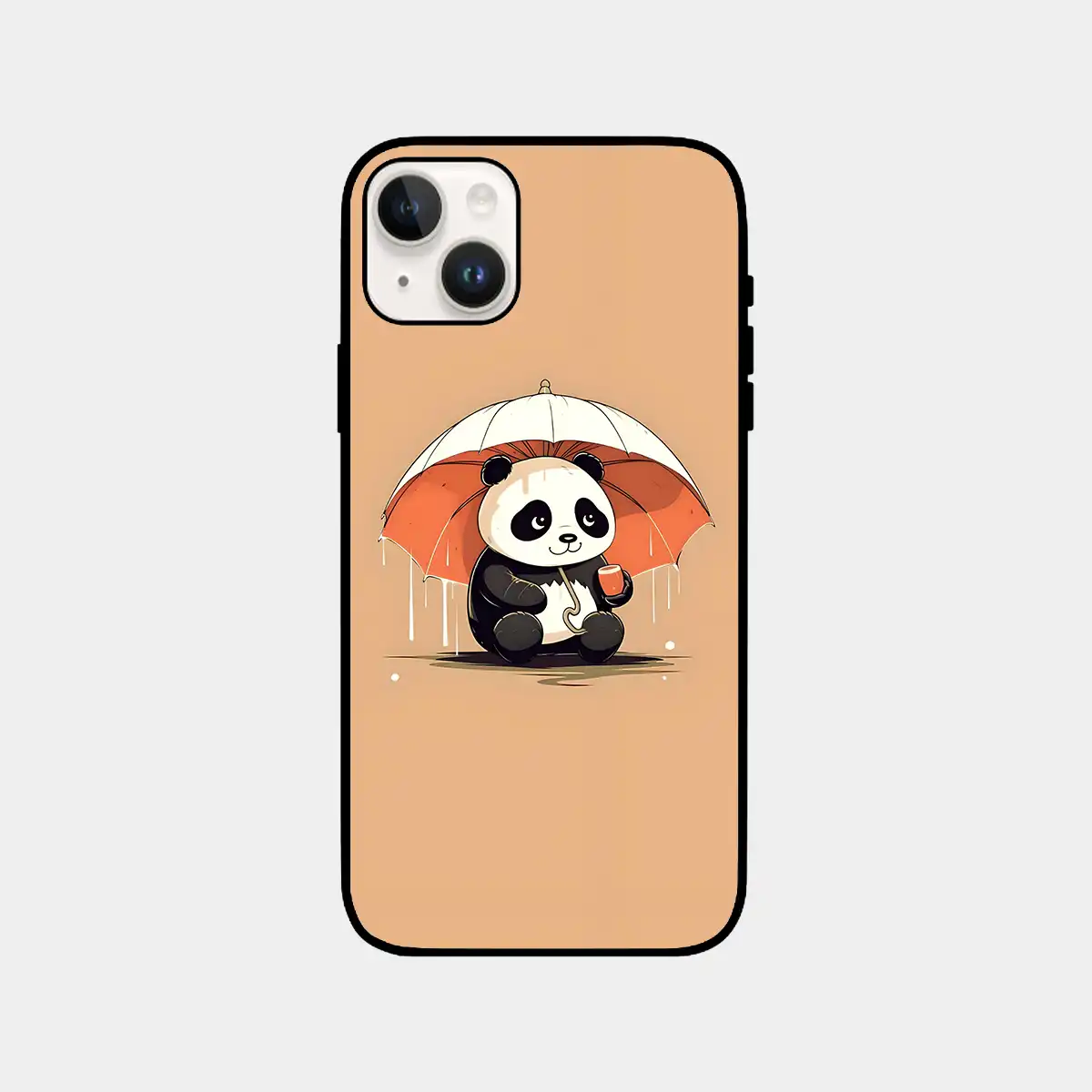 Panda with Umbrella Phone Cover